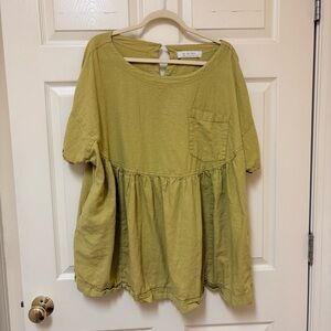 Free People We The Free Babydoll Blouse L